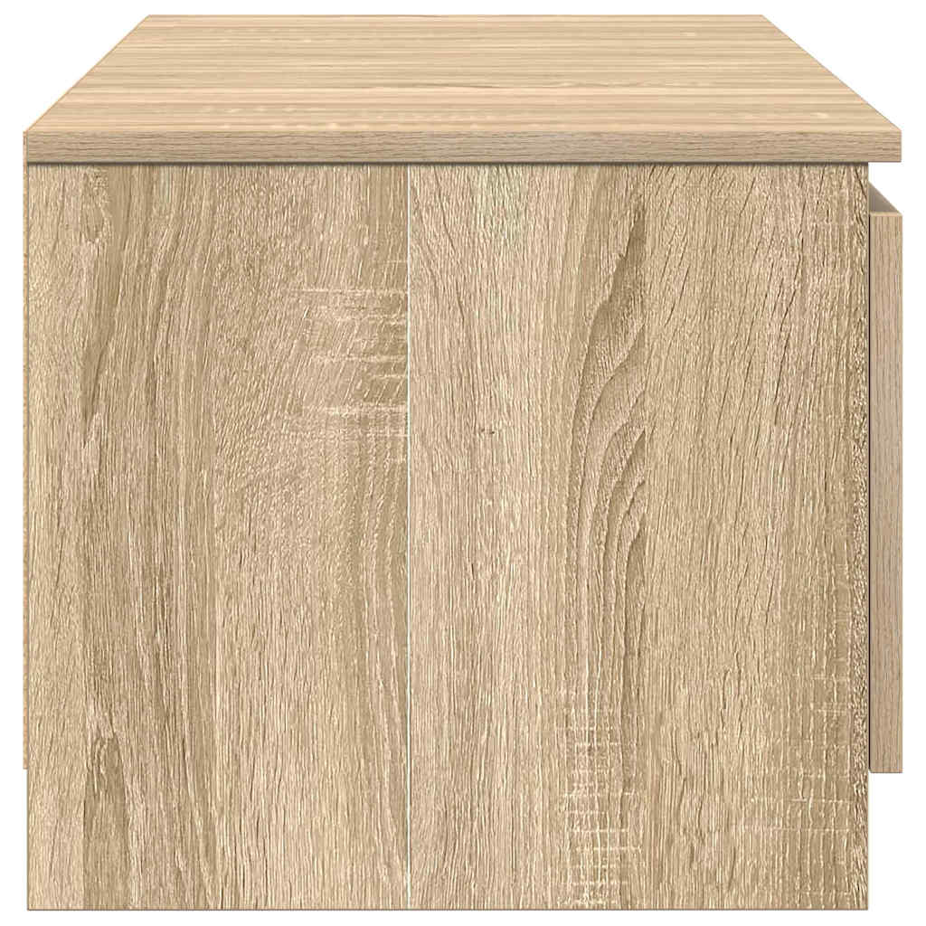 tv-bord 140x40x35,5 cm konstrueret træ sonoma-eg