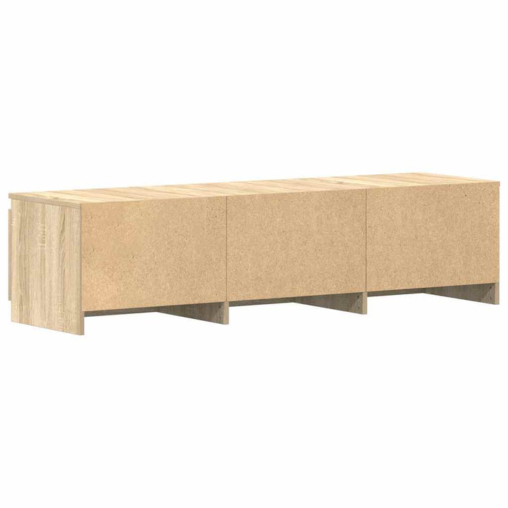 tv-bord 140x40x35,5 cm konstrueret træ sonoma-eg