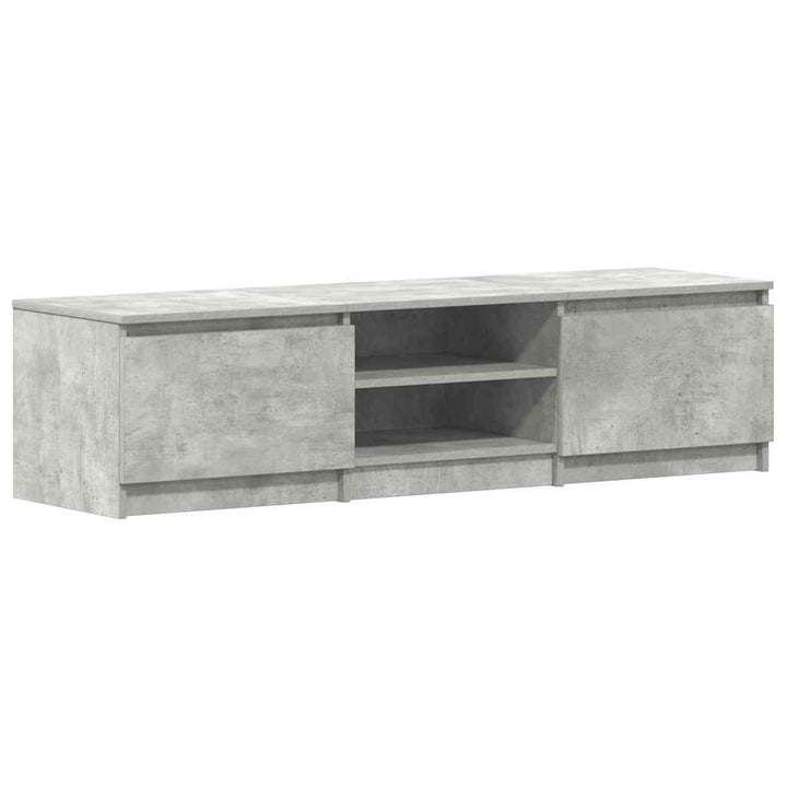 tv-bord 140x40x35,5 cm konstrueret træ betongrå
