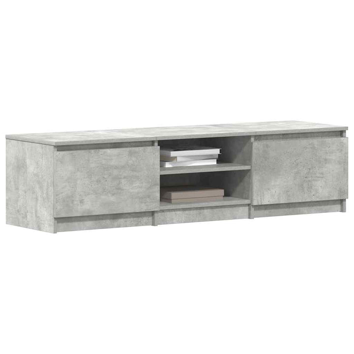 tv-bord 140x40x35,5 cm konstrueret træ betongrå