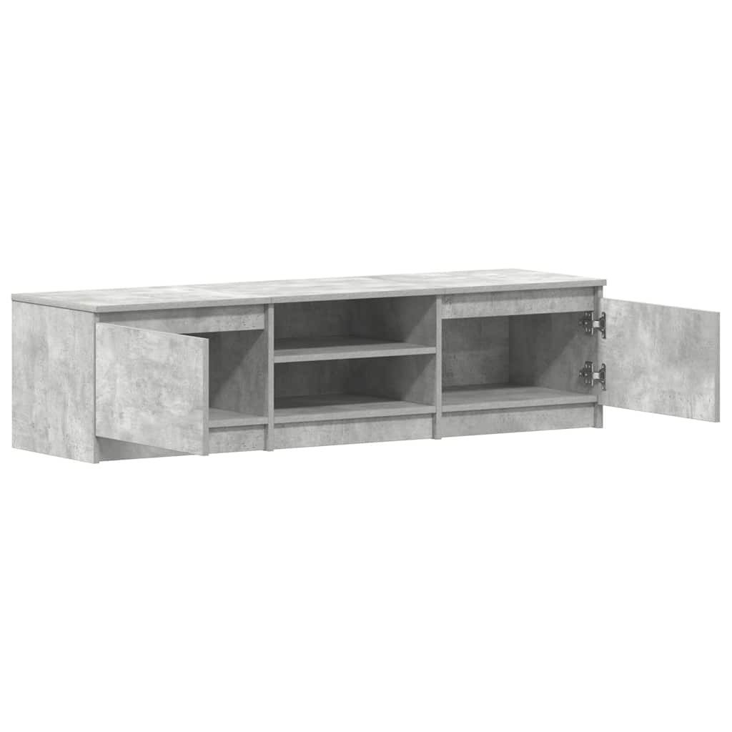 tv-bord 140x40x35,5 cm konstrueret træ betongrå