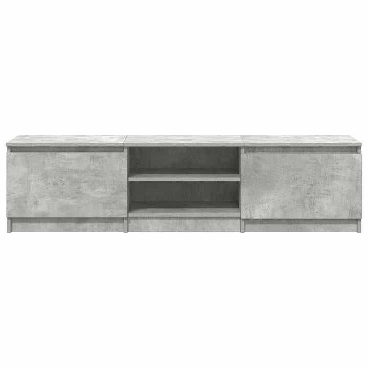 tv-bord 140x40x35,5 cm konstrueret træ betongrå