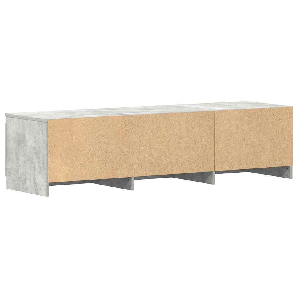 tv-bord 140x40x35,5 cm konstrueret træ betongrå