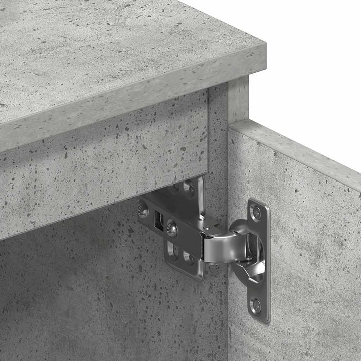tv-bord 140x40x35,5 cm konstrueret træ betongrå