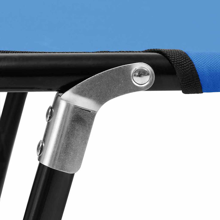foldbar liggestol stål blå