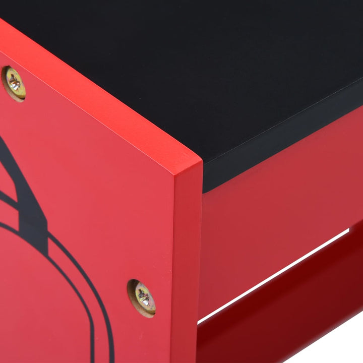 bord- og stolesæt til børn 3 dele brandbildesign træ