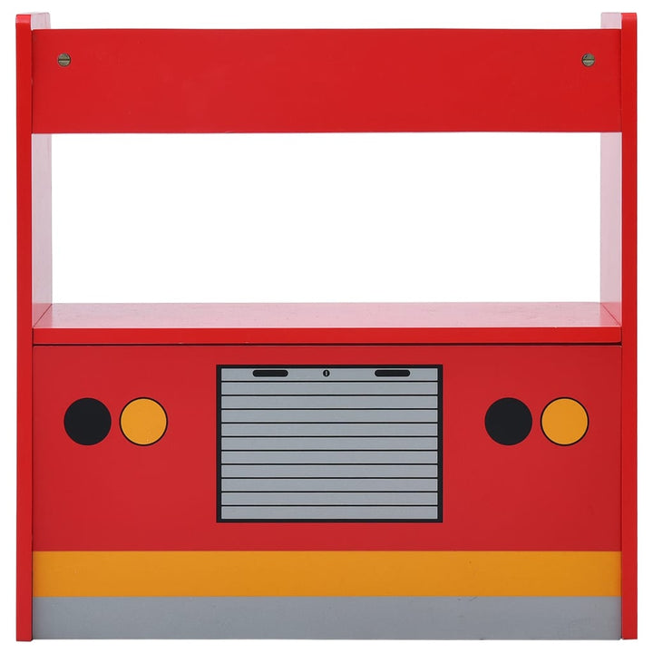 bord- og stolesæt til børn 3 dele brandbildesign træ