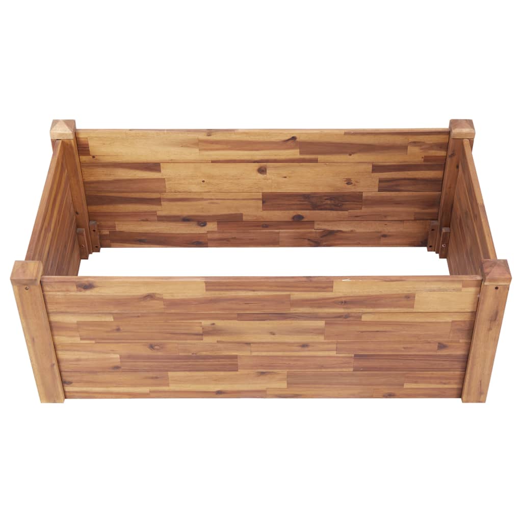 hævet plantekasse 110x60x44 cm massivt akacietræ