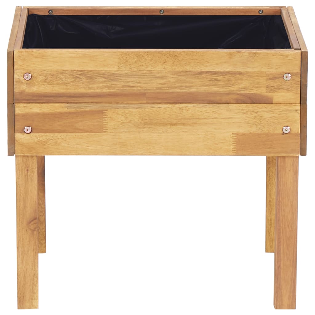 forhøjet plantekasse 50 x 40 x 45 cm massivt akacietræ