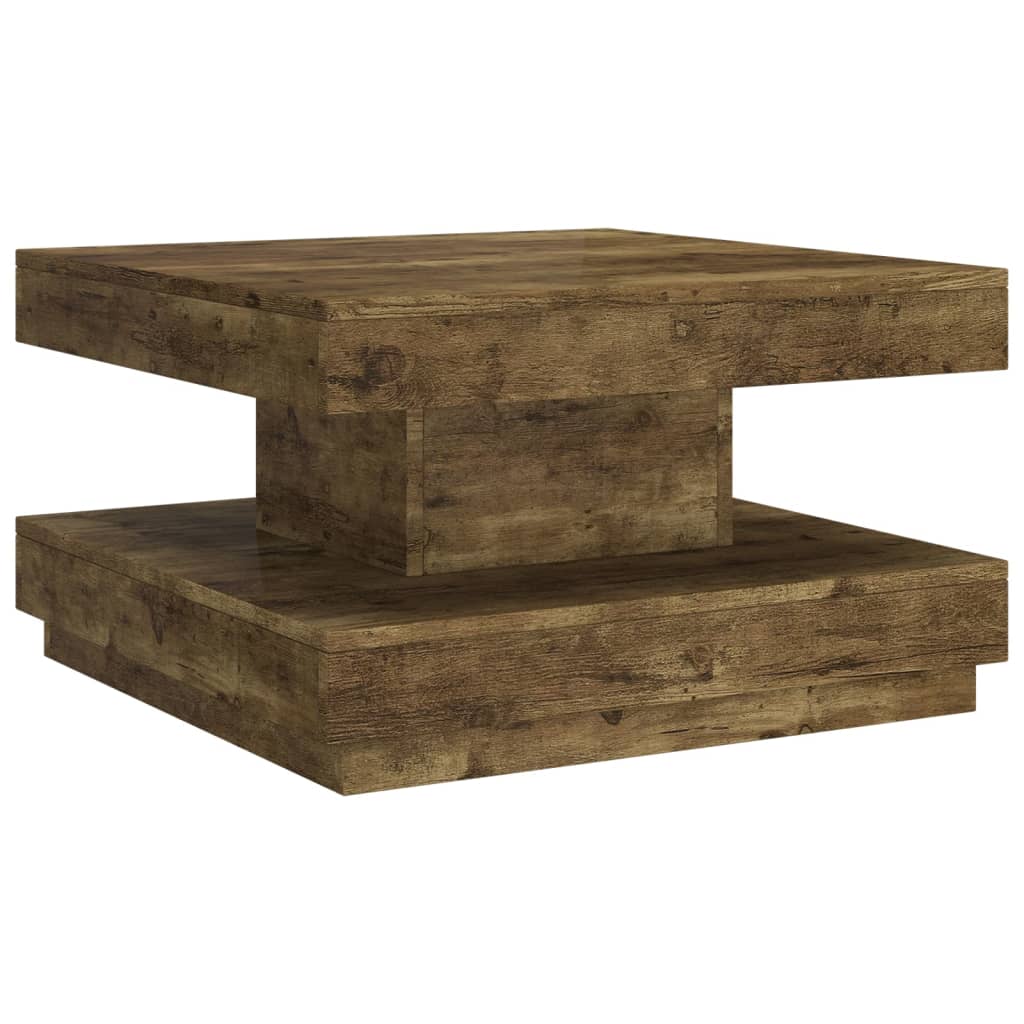 sofabord 60x60x35 cm MDF mørkebrun
