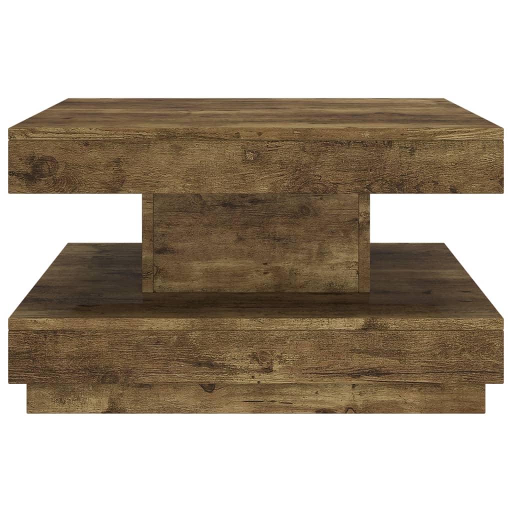 sofabord 60x60x35 cm MDF mørkebrun