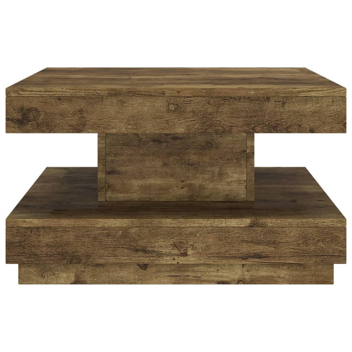sofabord 60x60x35 cm MDF mørkebrun