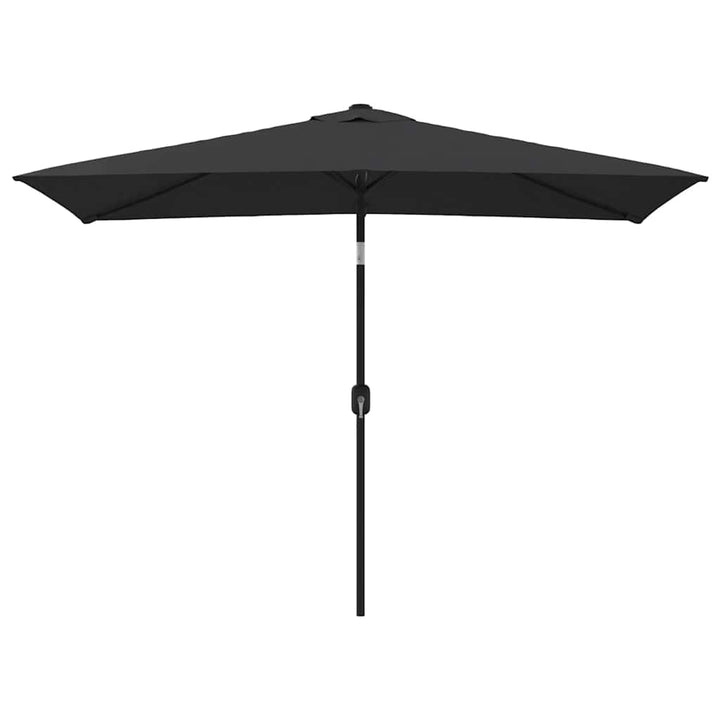parasol 300x200 cm metalstang sort