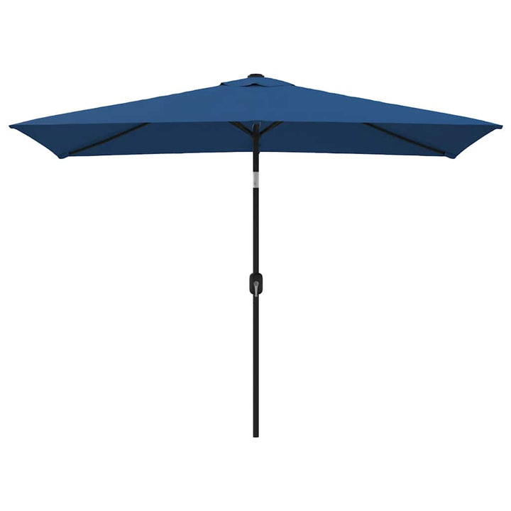parasol 300x200 cm metalstang azurblå