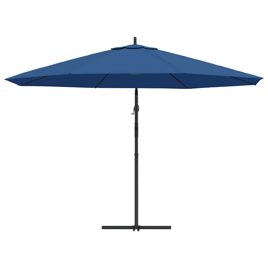 hængeparasol 350 cm aluminiumstang blå