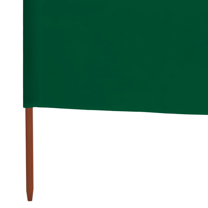 3-panels læsejl 400x160 cm stof grøn