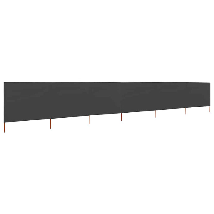 6-panels læsejl 800x120 cm stof antracitgrå