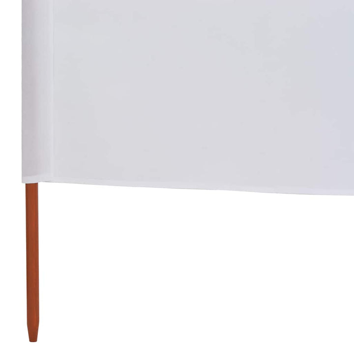 9-panels læsejl 1200x120 cm stof sandhvid
