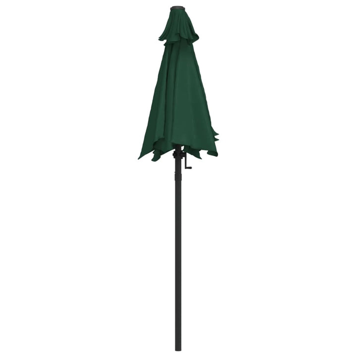 parasol 200x224 cm aluminium grøn