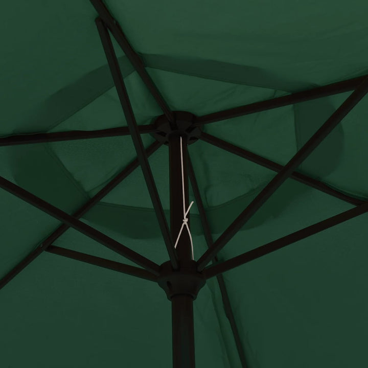 parasol 200x224 cm aluminium grøn