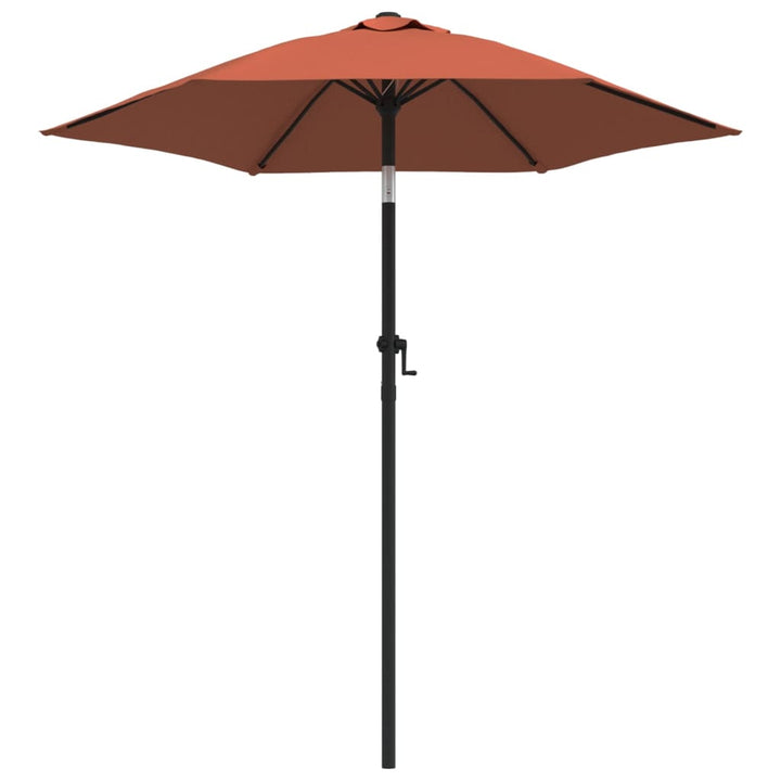 parasol 200x224 cm aluminium terracotta