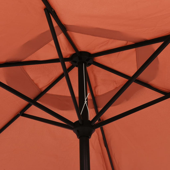 parasol 200x224 cm aluminium terracotta