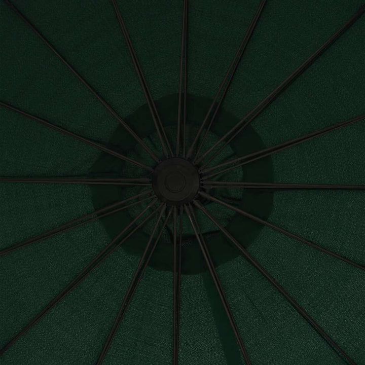 hængeparasol 3 m aluminiumsstang grøn