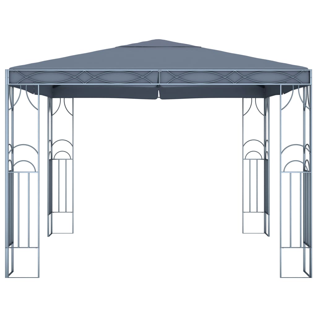 pavillon 300 x 300 cm antracitgrå