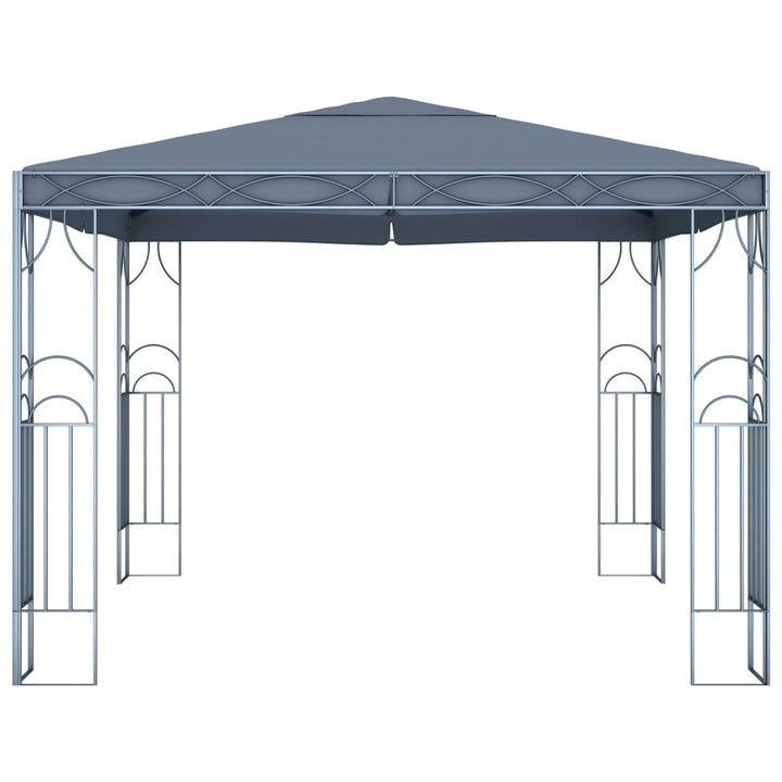 pavillon 300 x 300 cm antracitgrå