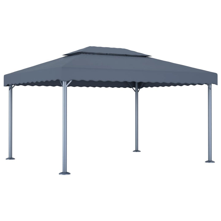 pavillon 400x300 cm aluminium antracitgrå