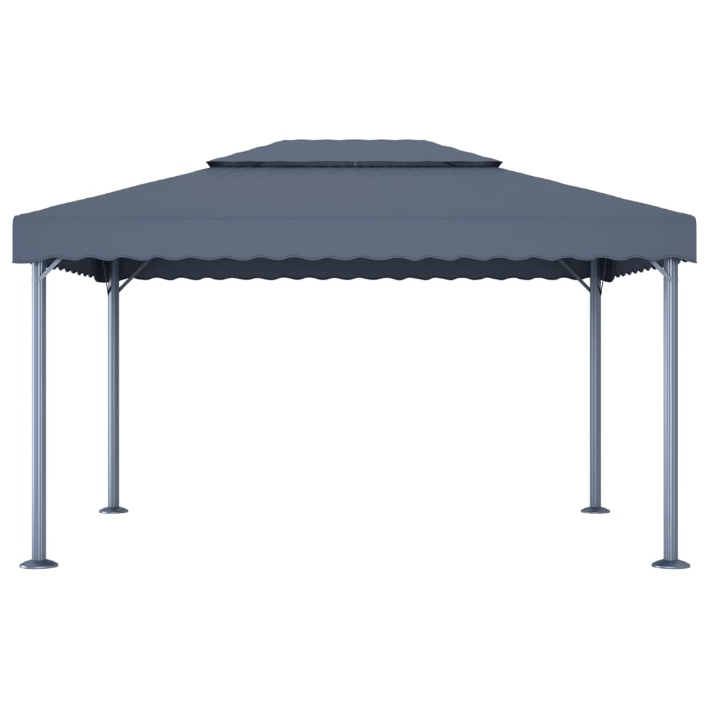 pavillon 400x300 cm aluminium antracitgrå