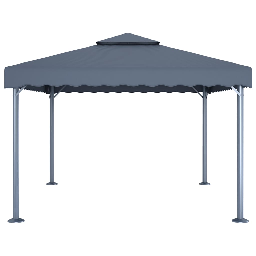 pavillon 400x300 cm aluminium antracitgrå
