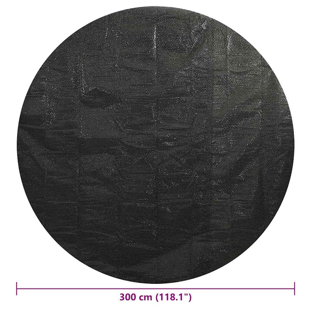 poolovertræk 300 cm PE sort
