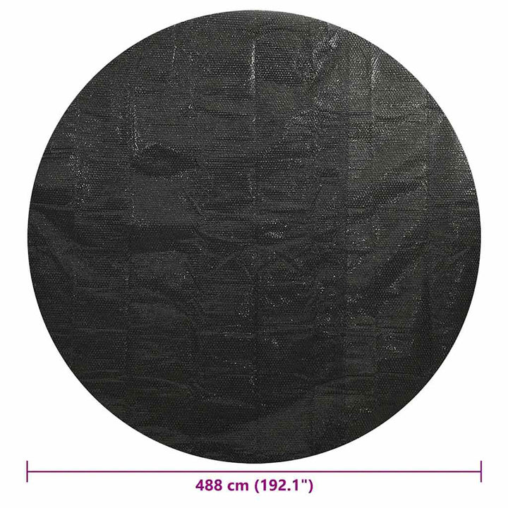 poolovertræk 488 cm PE sort
