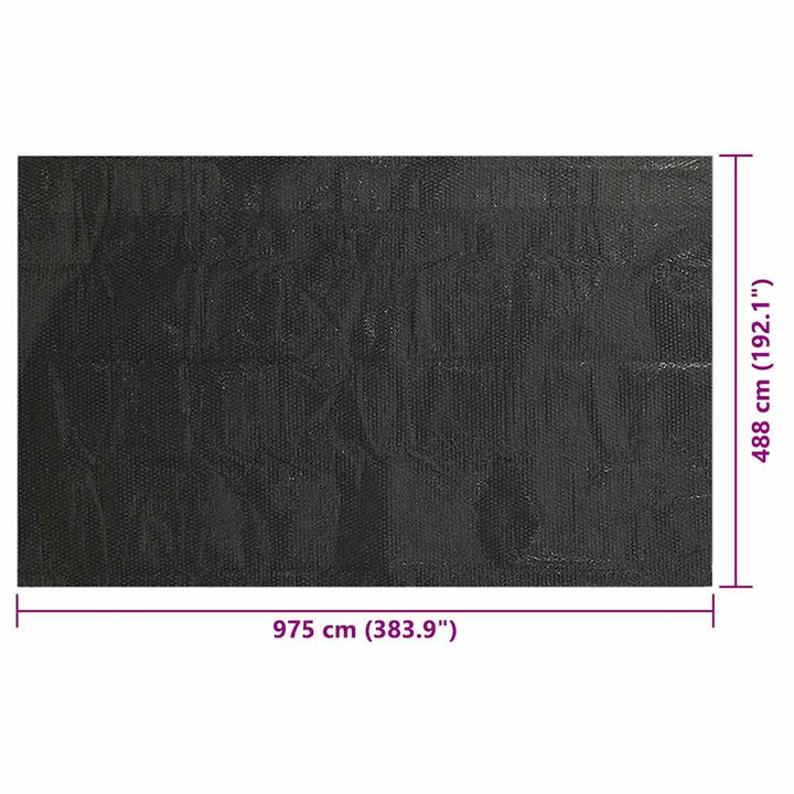 poolovertræk 975 x 488 PE sort