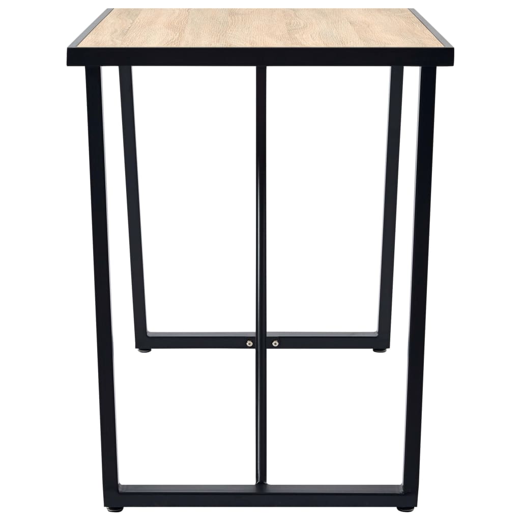 spisebord 120 x 60 x 75 cm MDF egetræsfarve