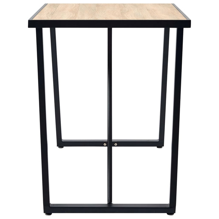 spisebord 120 x 60 x 75 cm MDF egetræsfarve