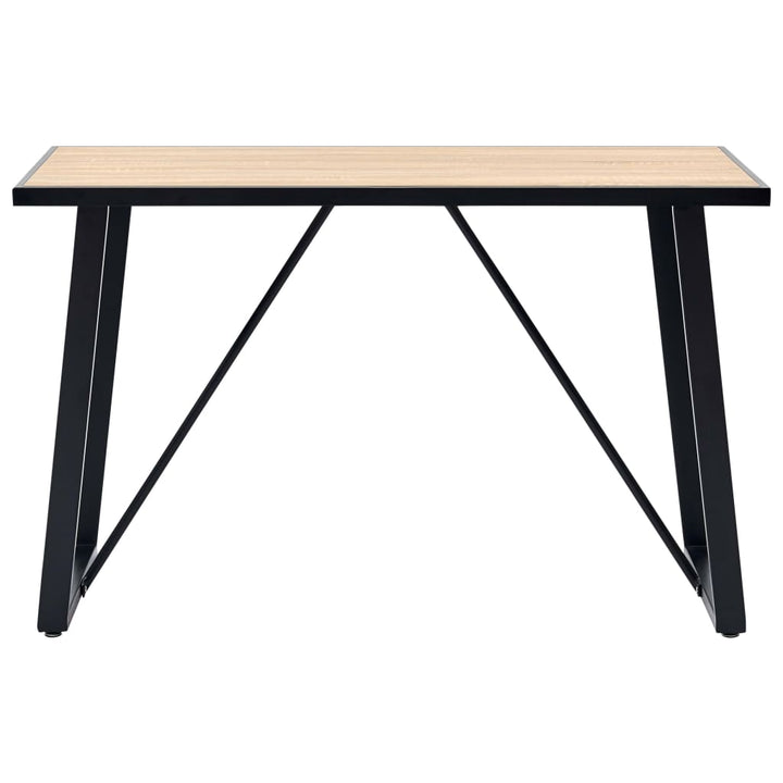 spisebord 120 x 60 x 75 cm MDF egetræsfarve