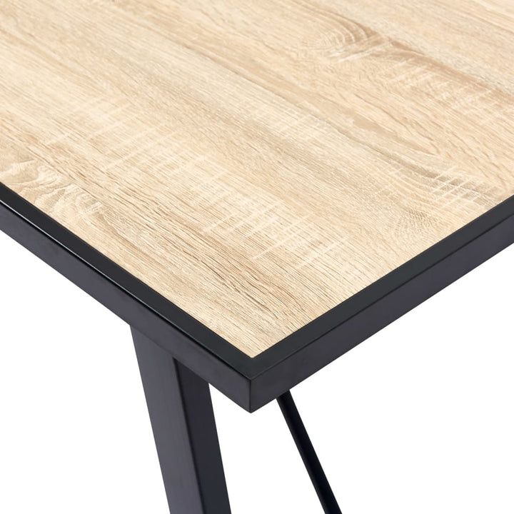 spisebord 120 x 60 x 75 cm MDF egetræsfarve