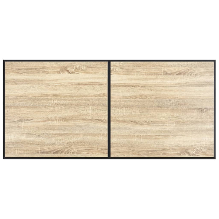 spisebord 160 x 80 x 75 cm MDF egetræsfarve