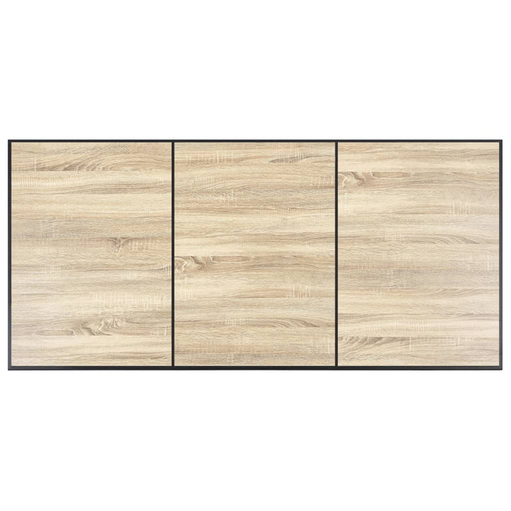 spisebord 200 x 100 x 75 cm MDF egetræsfarve