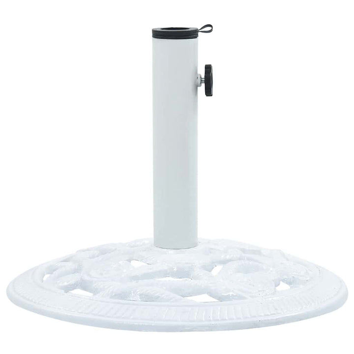 parasolfod 9 kg 40 cm støbejern hvid