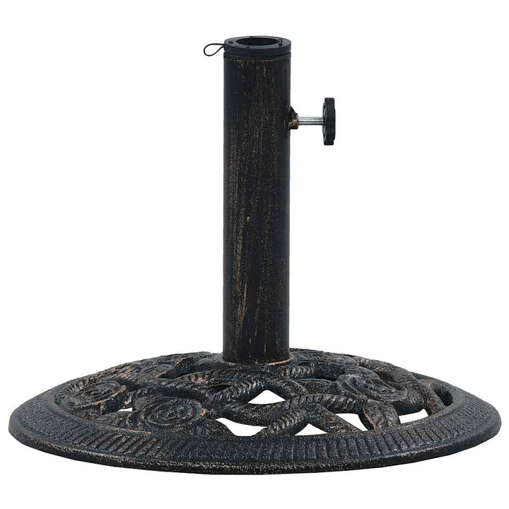 parasolfod 9 kg 40 cm støbejern sort og bronze
