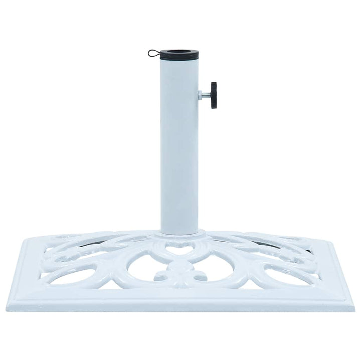 parasolfod 12 kg 49 cm støbejern hvid