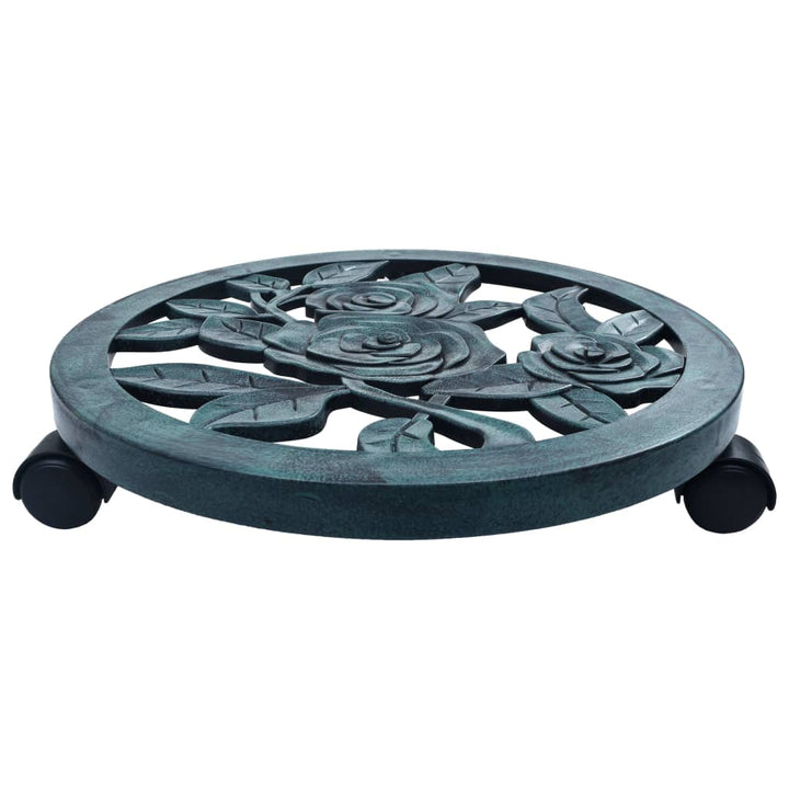 plantevogne 6 stk. 38 cm plastik grøn