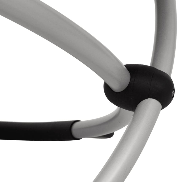 udendørs liggestol geometrisk stål cremefarvet