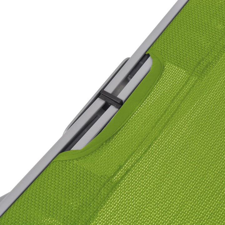 foldbare liggestole 2 stk. textilene grøn