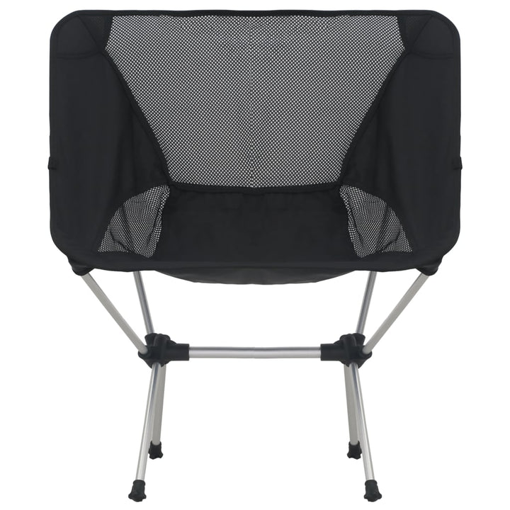 foldbare campingstole 2 stk. m. bæretaske 54x50x65 cm aluminium