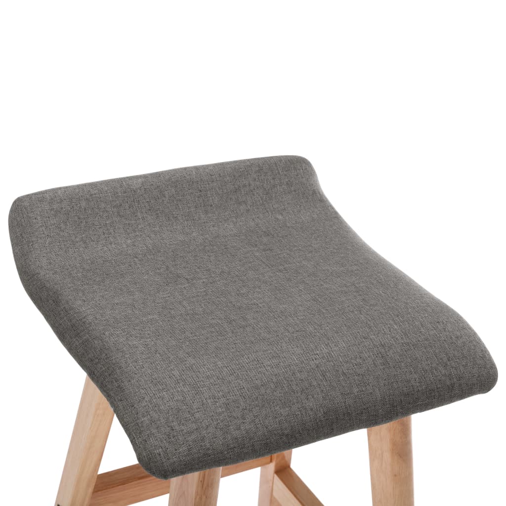 barstole 2 stk. stof mørkegrå