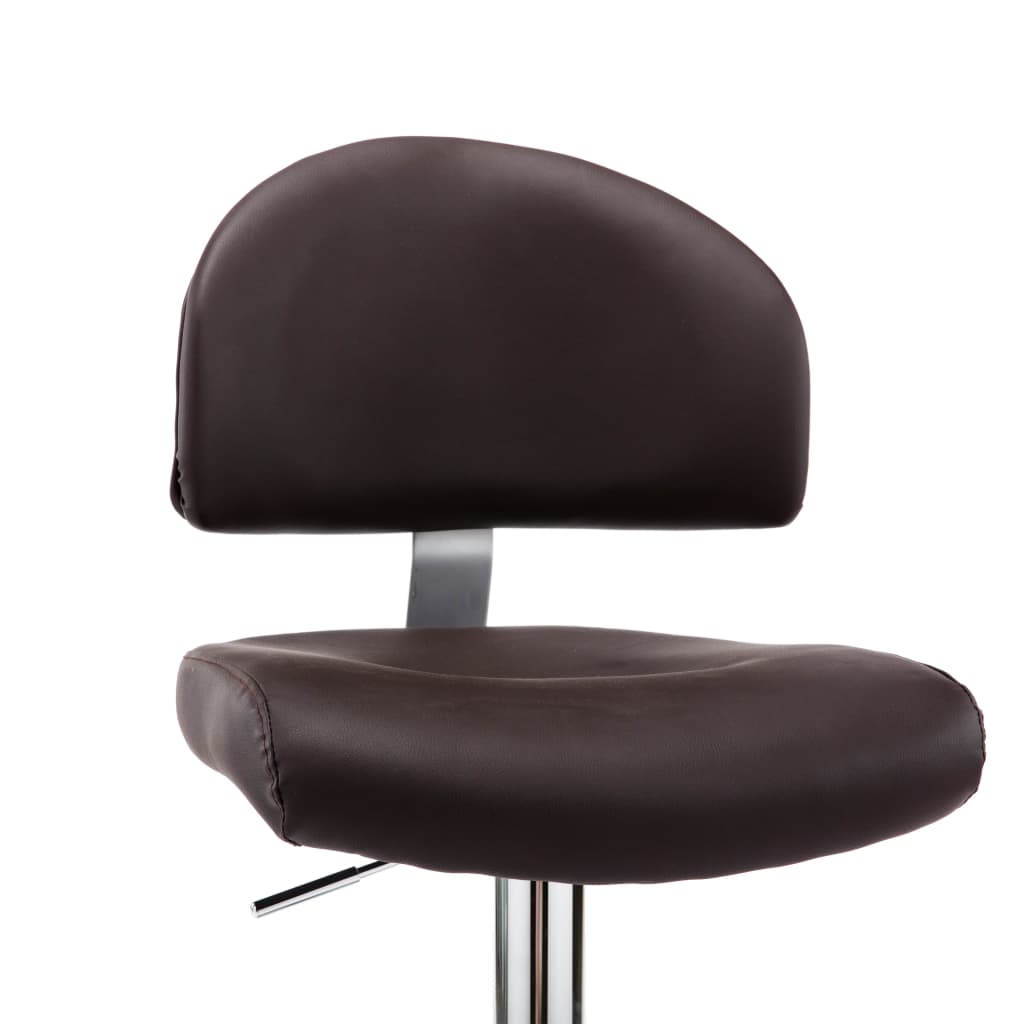 barstol kunstlæder brun